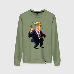 Женский свитшот Злой Трамп
