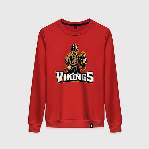 Женский свитшот Vikings team / Красный – фото 1