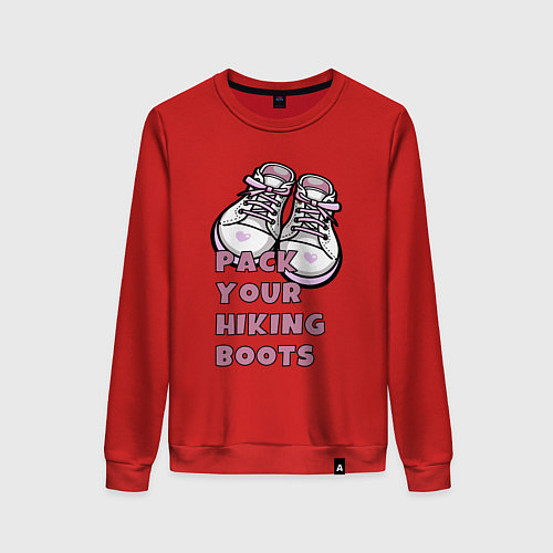 Женский свитшот Pink boots / Красный – фото 1
