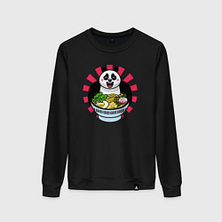 Женский свитшот Рамен и панда