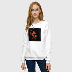 Свитшот хлопковый женский The Weeknd Trilogy, цвет: белый — фото 2