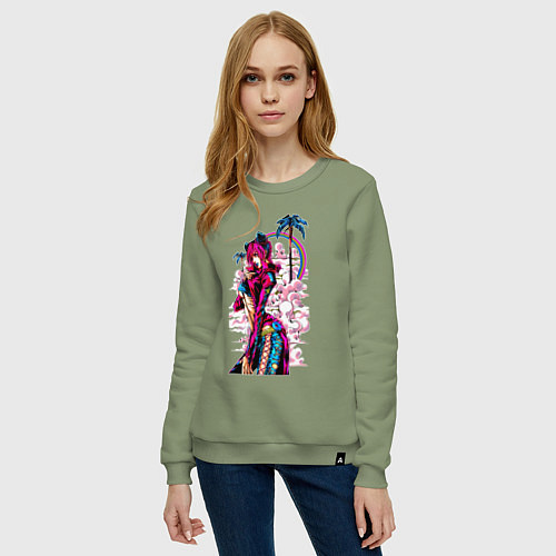 Женский свитшот ДжоДжо Джолин Куджо / Авокадо – фото 3