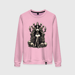 Женский свитшот Ведьма на троне