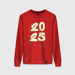 Женский свитшот 2025 с разноцветными крапинками