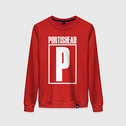 Свитшот хлопковый женский Portishead, цвет: красный