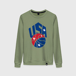 Женский свитшот Баскетбол - США