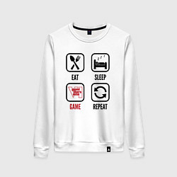 Женский свитшот Eat - sleep - GTA6 - repeat
