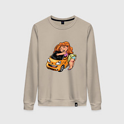 Женский свитшот Люблю свой автомобильчик Merсedes