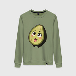 Женский свитшот Ахегао авокадо