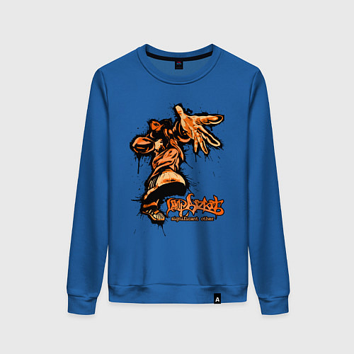 Женский свитшот Limp Bizkit - graffiti / Синий – фото 1