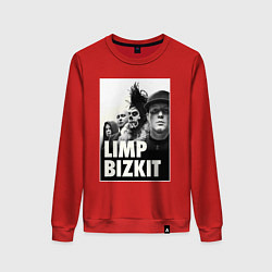 Свитшот хлопковый женский Limp Bizkit all, цвет: красный