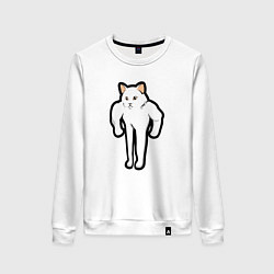 Женский свитшот Кот качок