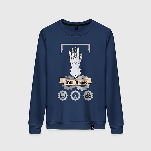 Женский свитшот Iron hands Warhammer 40k / Тёмно-синий – фото 1