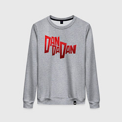 Свитшот хлопковый женский Dandadan Logo, цвет: меланж