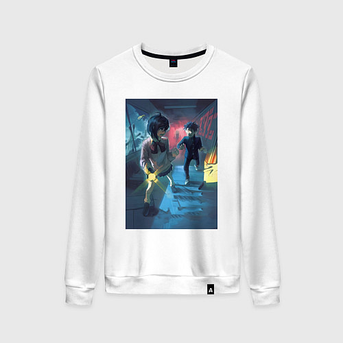 Женский свитшот Дандадан: Момо Аясэ / Белый – фото 1
