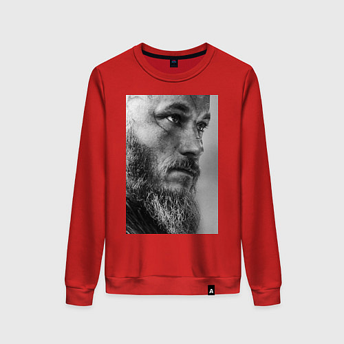 Женский свитшот Рагнар: воин севера / Красный – фото 1