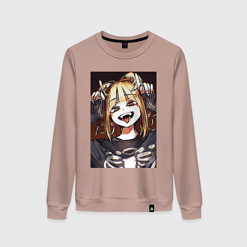 Женский свитшот Песнь ночных сов Надзуна Нанакуса / Пыльно-розовый – фото 1