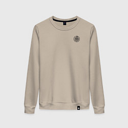 Женский свитшот Мы русские с нами Бог малый КЦК черный