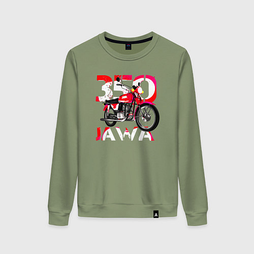 Женский свитшот Ява 350 мечта детства / Авокадо – фото 1