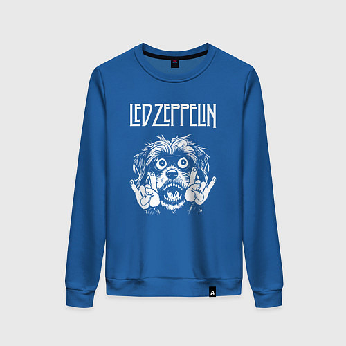 Женский свитшот Led Zeppelin rock dog / Синий – фото 1