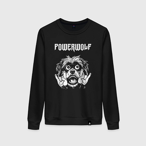 Женский свитшот Powerwolf rock dog / Черный – фото 1