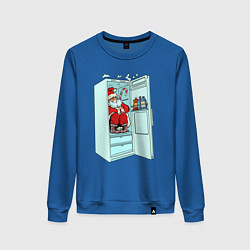 Женский свитшот Санта в холодильнике