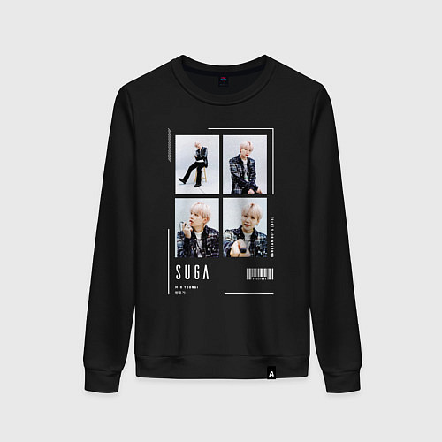 Женский свитшот Yoongi bts selfie / Черный – фото 1