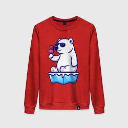 Женский свитшот Мишка с мороженым