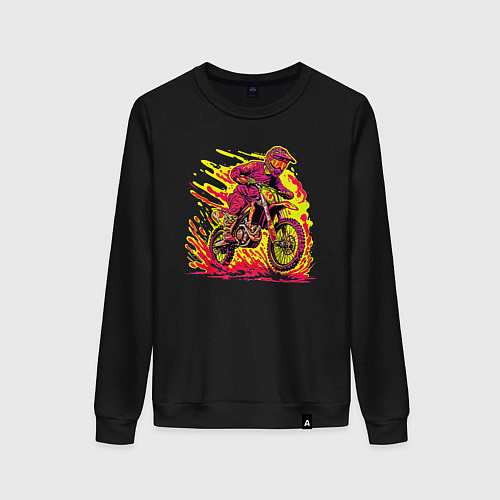 Женский свитшот Эндуро покатушки / Черный – фото 1