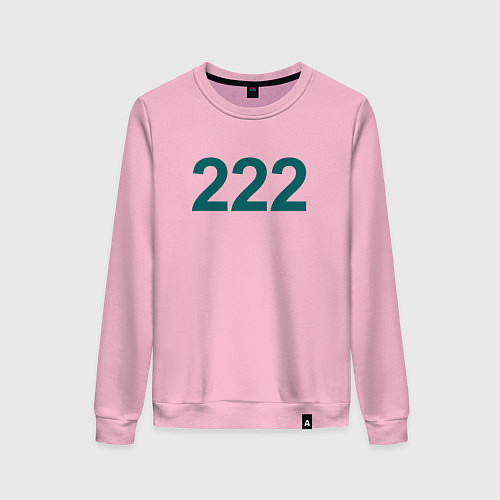 Женский свитшот 222 - Игра в кальмара / Светло-розовый – фото 1