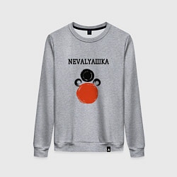 Свитшот хлопковый женский Nevalyaшka, цвет: меланж