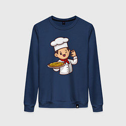 Женский свитшот Поварёнок с пиццей