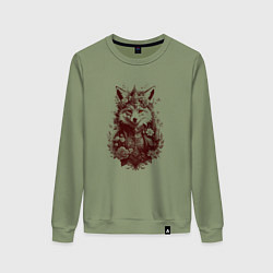 Женский свитшот Нарядная лиса