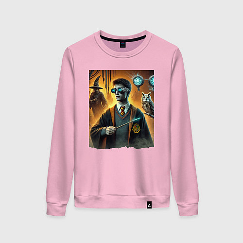 Женский свитшот Harry Potter - steampunk fantasy / Светло-розовый – фото 1