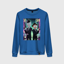 Женский свитшот Рик и Морти крутые гангстеры - нейроарт