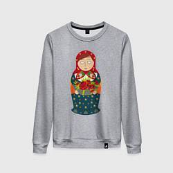 Женский свитшот Матрёшка милая