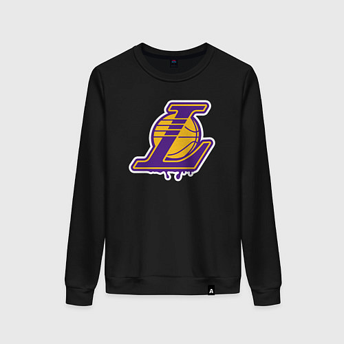 Женский свитшот Lakers team / Черный – фото 1
