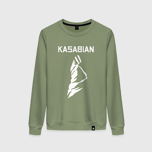 Женский свитшот Kasabian - logo / Авокадо – фото 1