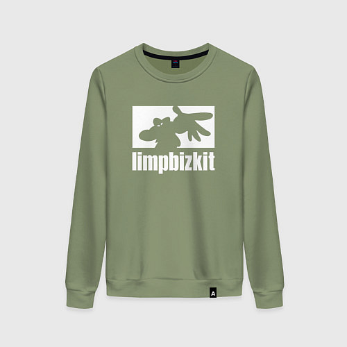 Женский свитшот Limp Bizkit - logo / Авокадо – фото 1