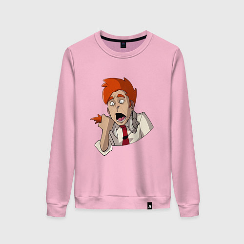 Женский свитшот Нервный диспетчер из Каламбур: Крутое пике / Светло-розовый – фото 1