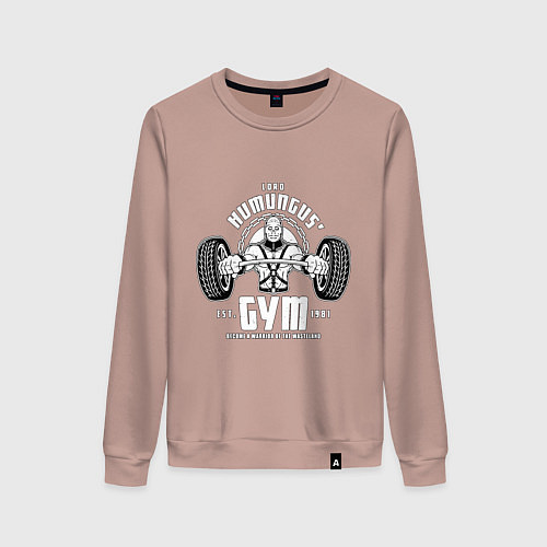 Женский свитшот Lord humungus - gym workout / Пыльно-розовый – фото 1