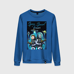 Женский свитшот Rick and Morty - space special forces