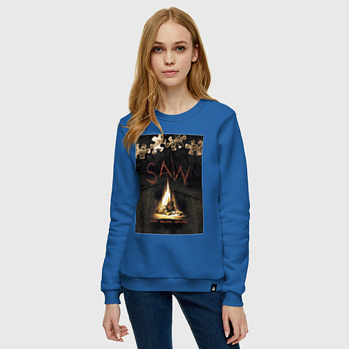 Женский свитшот Пила доктор Гордон / Синий – фото 3