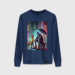 Женский свитшот Rick and Morty are homeless people from New York