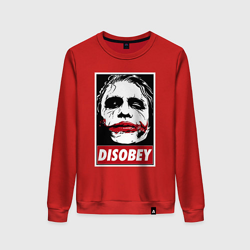 Женский свитшот Джокер - не подчиняйся / Красный – фото 1