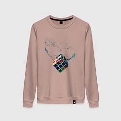 Женский свитшот Рубик в воде