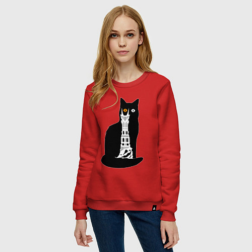 Женский свитшот Око Котоурона / Красный – фото 3