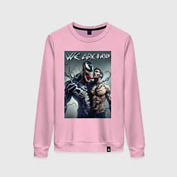 Женский свитшот Eddie and Venom - ai art fantasy