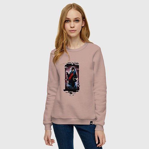 Женский свитшот Error undertale / Пыльно-розовый – фото 3