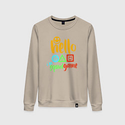 Женский свитшот Hello squid game